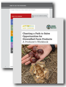 Cover to PDF publication, Charting a Path to Sales Opportunities for Diversified Farm Products