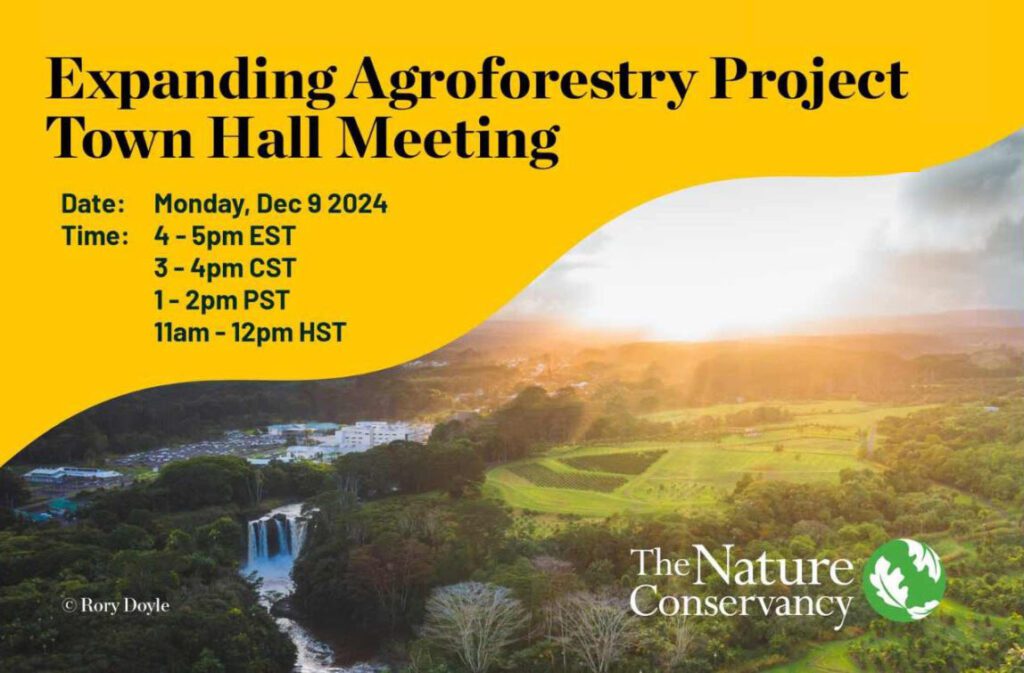 Expanding Agroforestry Project Town Hall